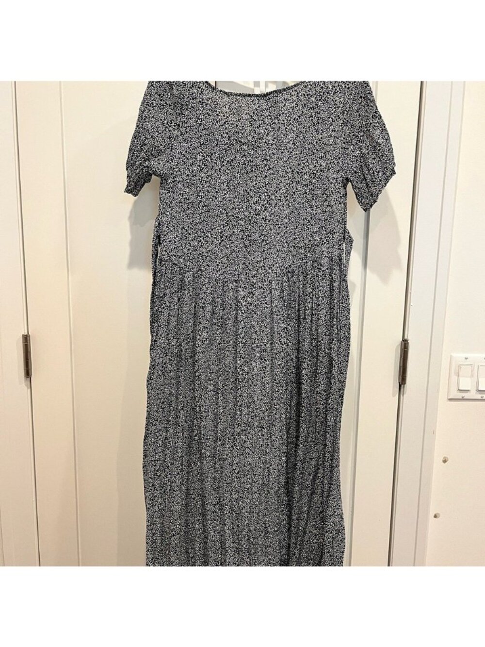 Vintage 90s Babydoll Empire Waist Maxi Dress Size M/L - Picture 5 of 5